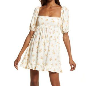 Reformation Bristol Floral Print Minidress